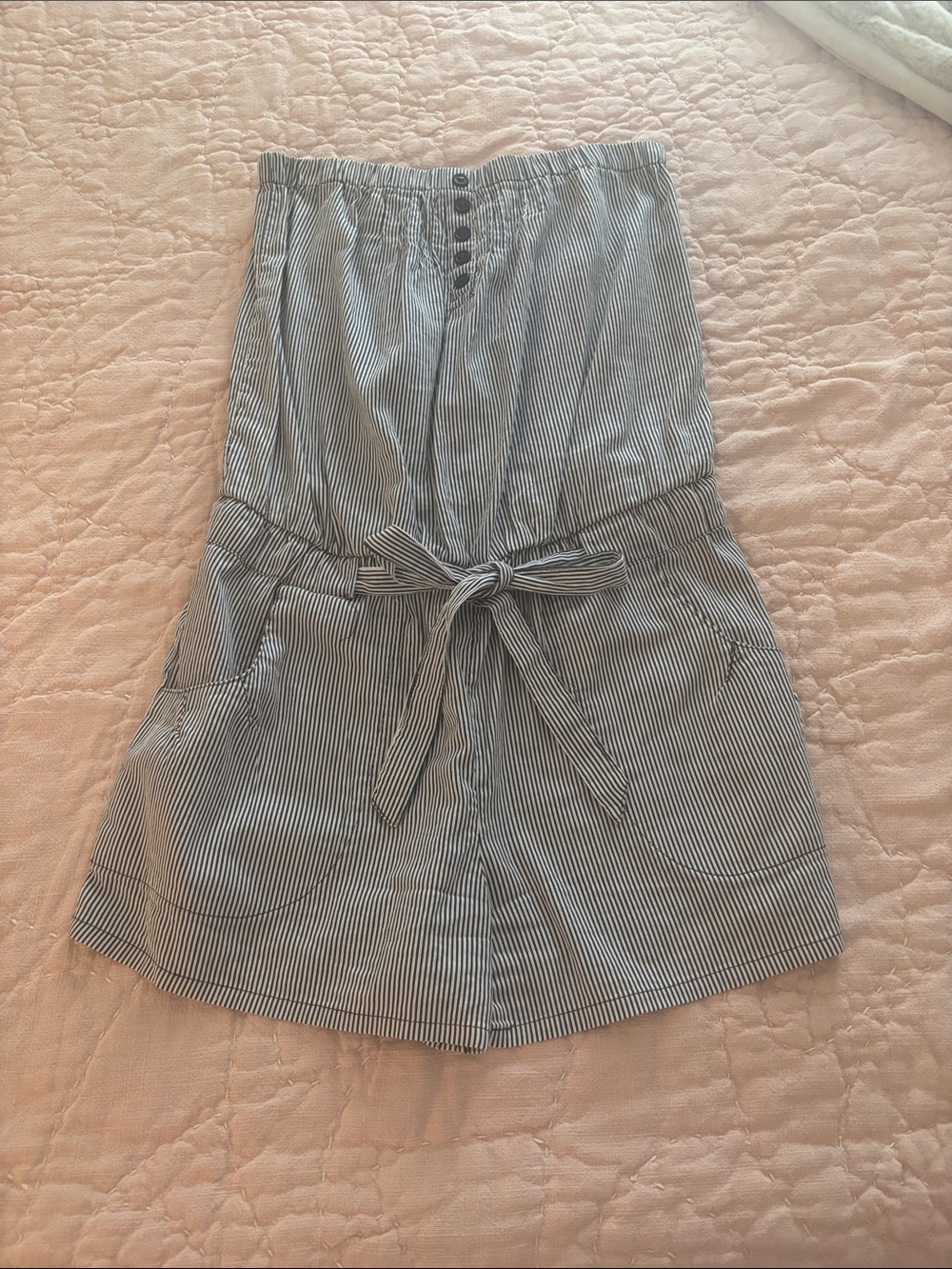 Mossimo Supply Co. Navy & White Pinstripe Shorts